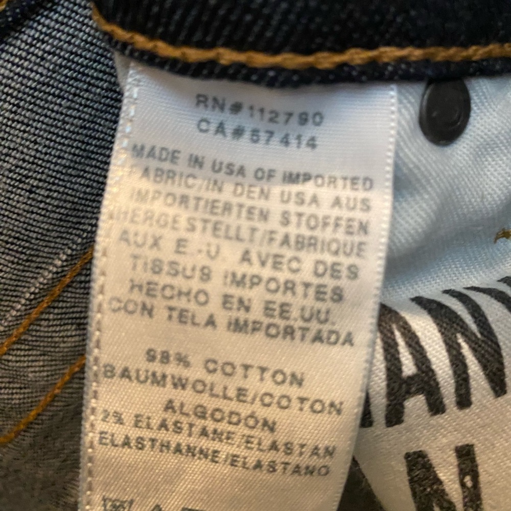 True Religion Dark Blue with Bleached Out Jean Shorts - Picture 6 of 6
